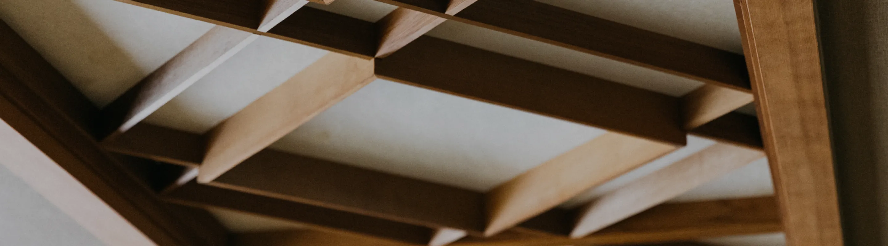 Wooden ceiling structure